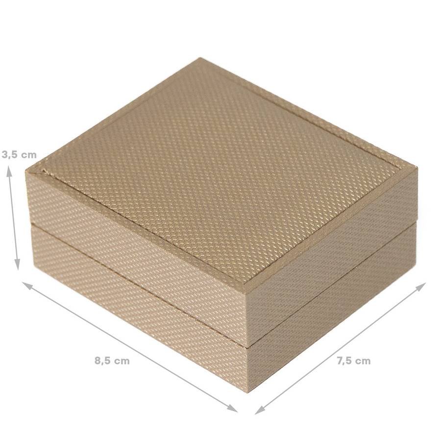 Embalagem para Brinco 7,5x8,5x3,5 cm Dourado