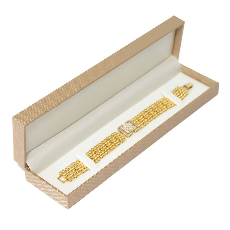 Embalagem para Pulseira 22x5,5x3,5 cm Dourado
