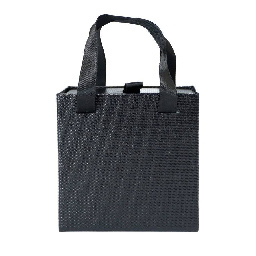 Embalagem com alça para Anel 8x8x5 cm Preto