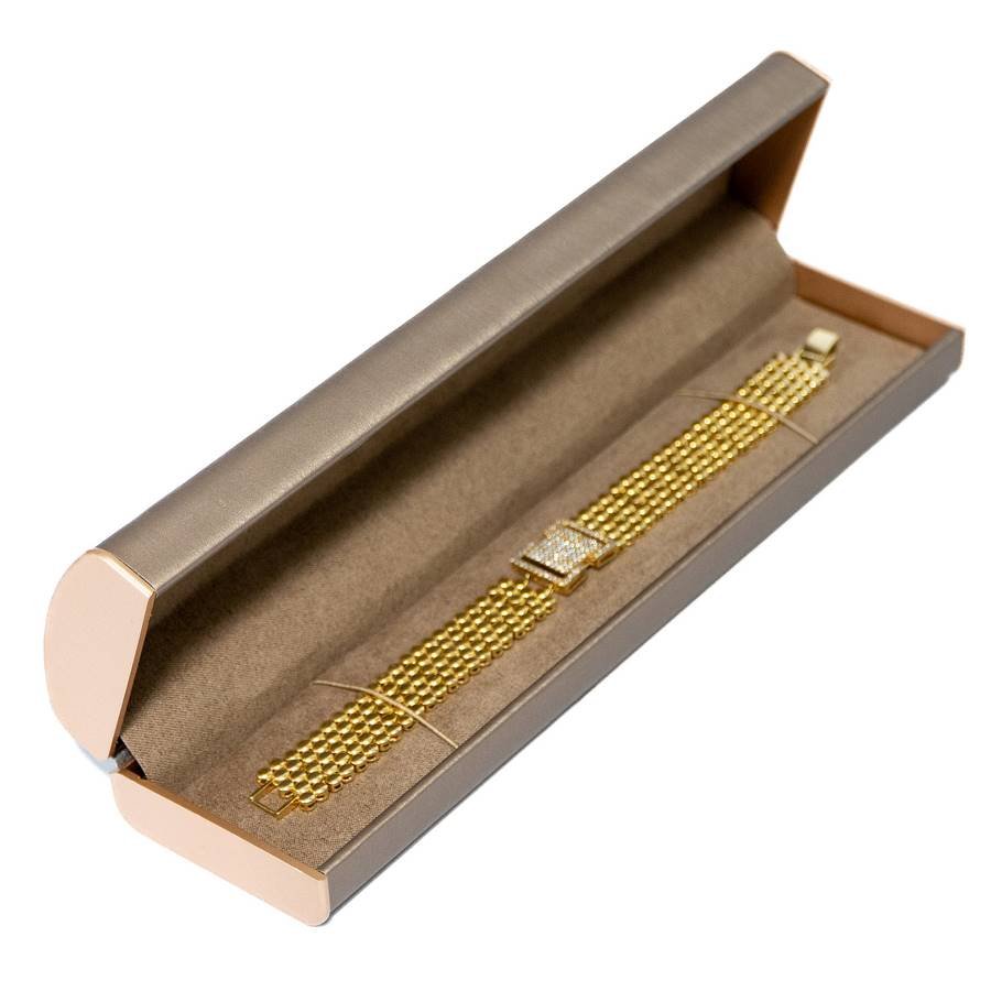 Embalagem para Pulseira 23,5x6x4 cm Champagne