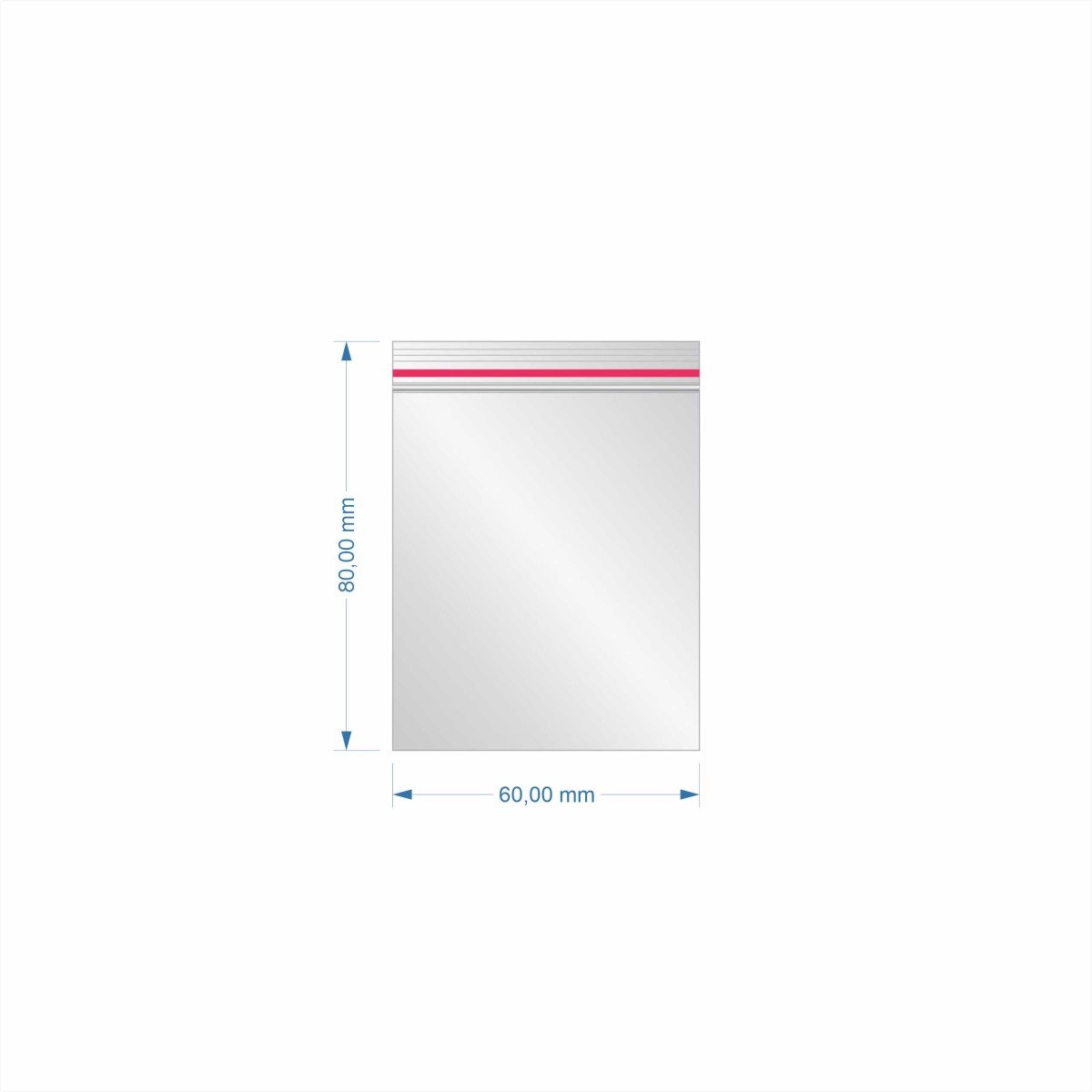 Saco Plástico Zip -80,00x60,00mm Pacote com 100 unidades Sortido