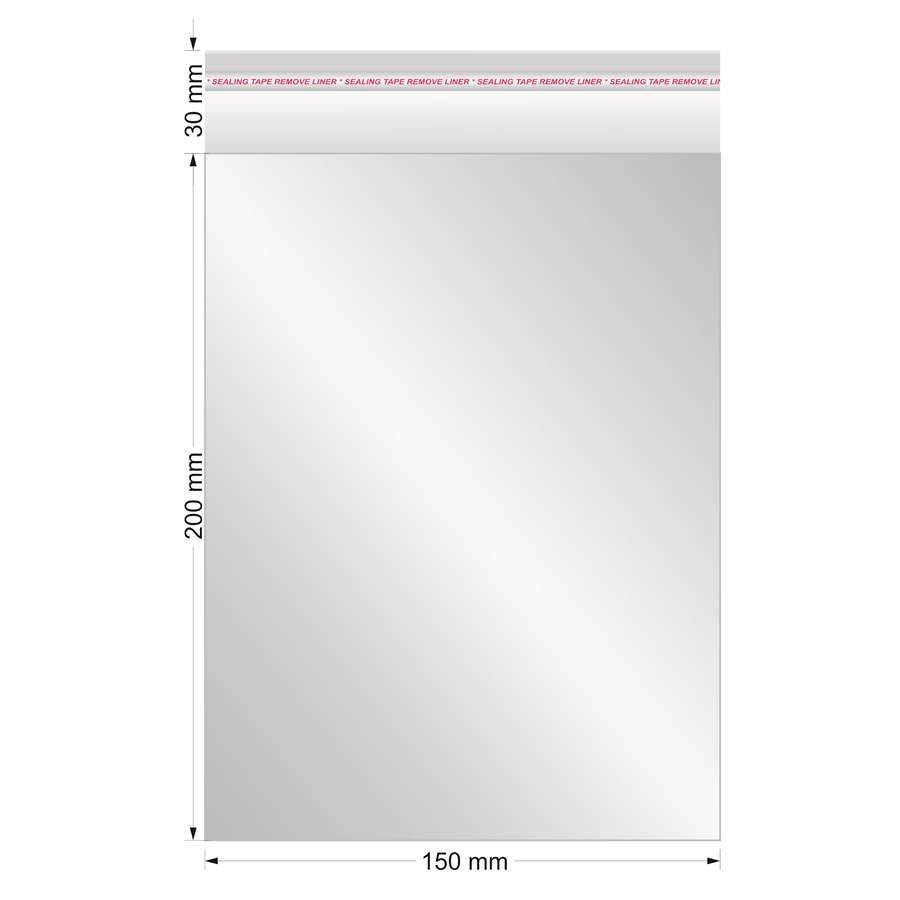 Saco Plástico Adesivo 120x180+30mm- Pacote com 100 Unidades Sortido