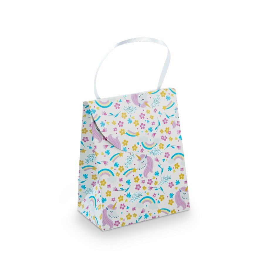 Sacola Com Alça Unicórnio - 10,5x8 cm Sortido