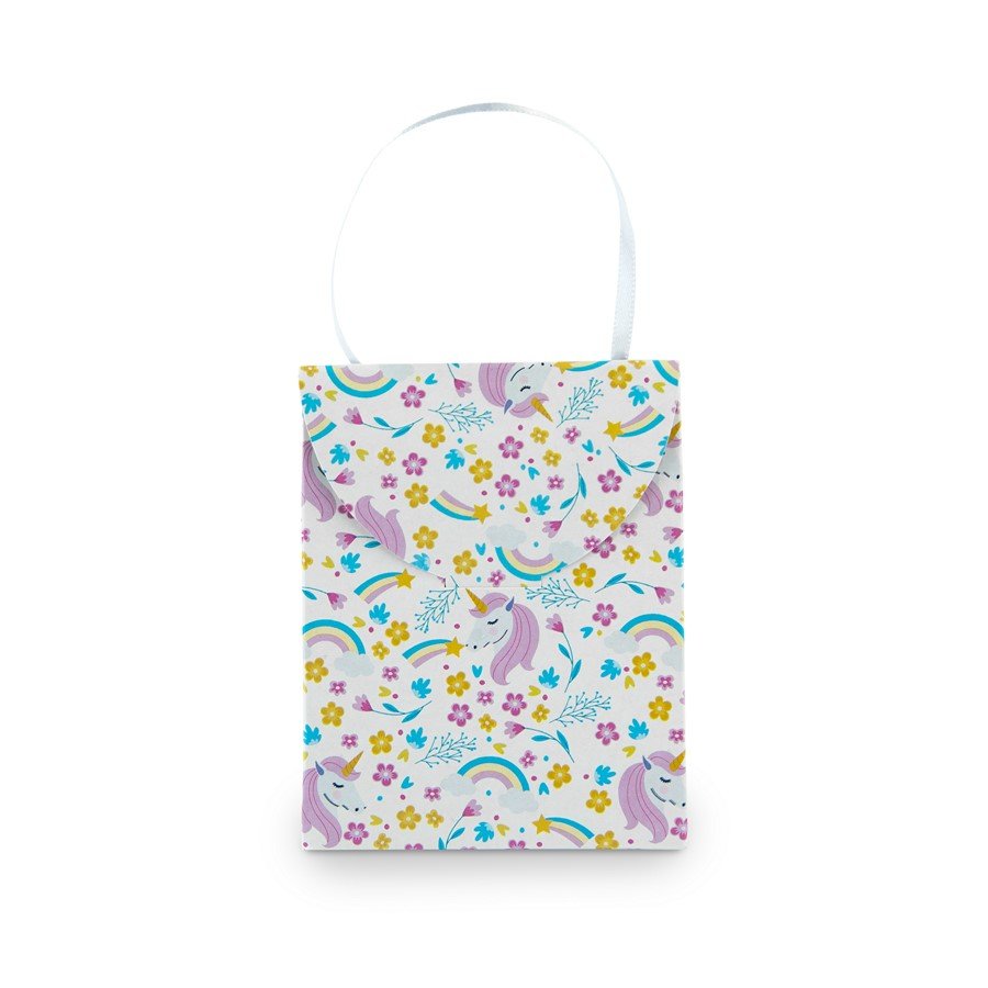 Sacola Com Alça Unicórnio - 10,5x8 cm Sortido