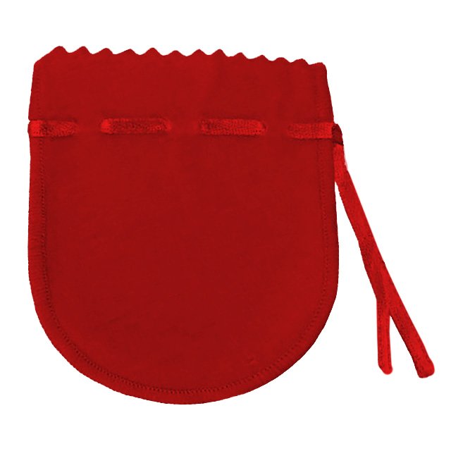 Saquinhos de Veludo para Joias (20 Unidades) - 6,5x7,5 cm. Veludo Vermelho