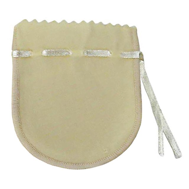 Saquinhos de Veludo para Joias (20 Unidades) - 6,5x7,5 cm. Veludo Bege
