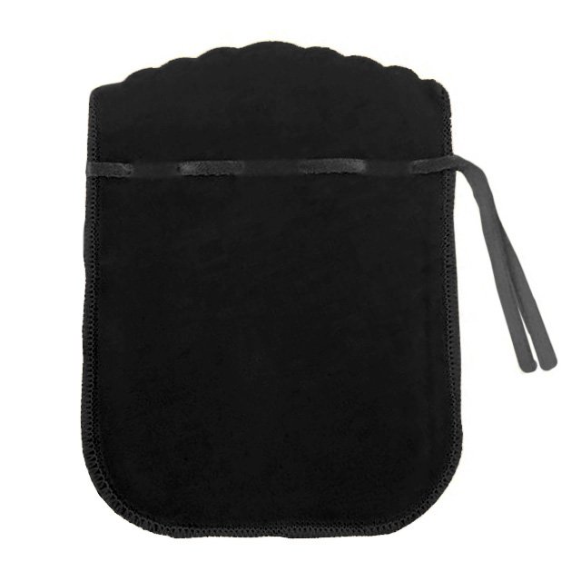 Saquinhos em Veludo para Joias (20 Unidades) - 9x12 cm. Veludo Preto