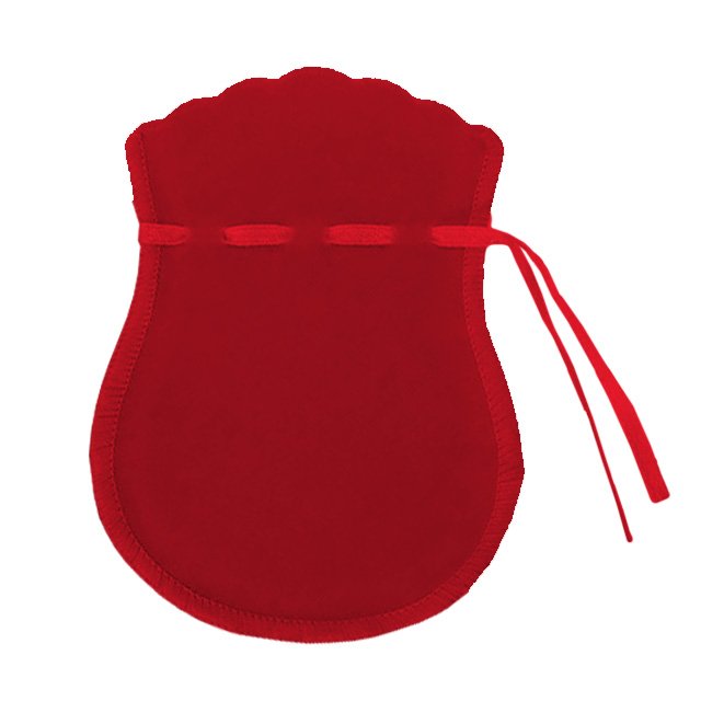 Saquinhos de Veludo para Joias (20 Unidades) - 7,5x10,5 cm. Veludo Vermelho