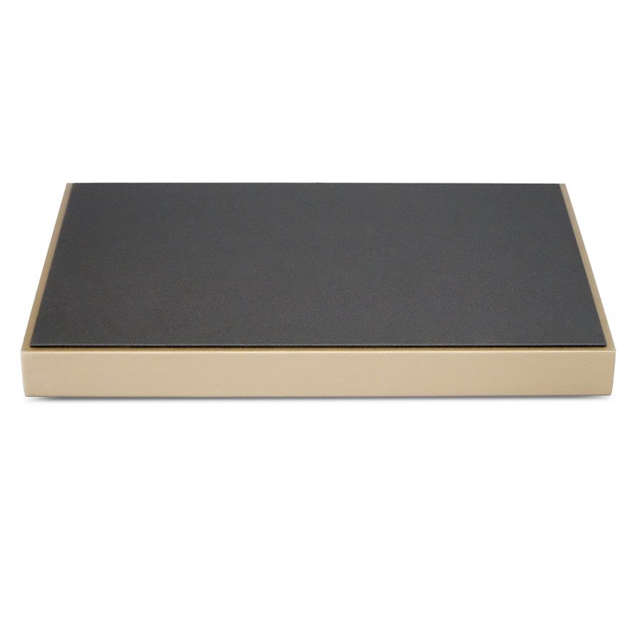 Base para Vitrine Camurça cinza - Dunny dourado