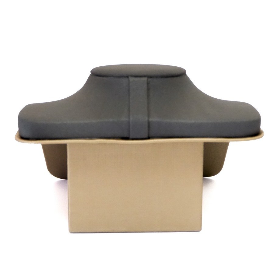 Busto Inclinado Camurça cinza - Dunny dourado
