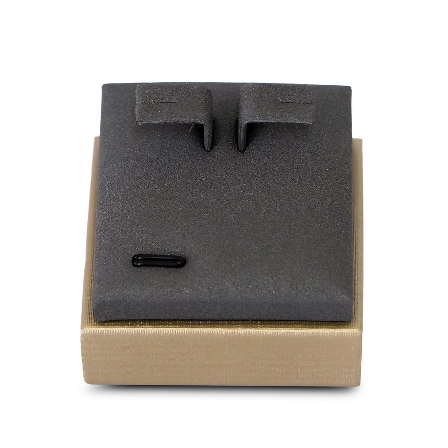 Expositor de Brinco Camurça cinza - Dunny dourado