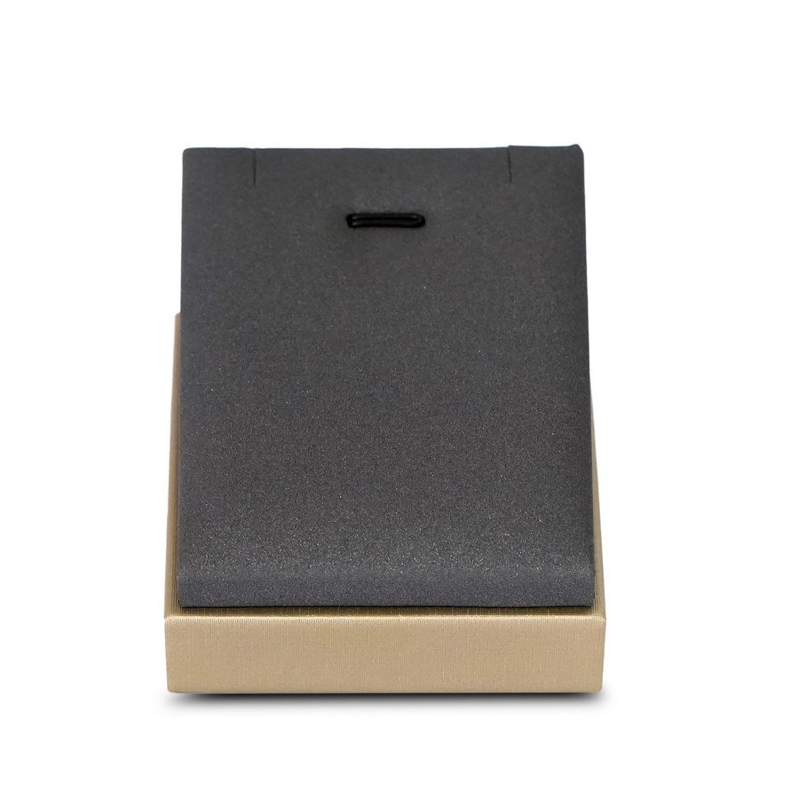 Expositor para Gargantilha e pingente Camurça cinza - Dunny dourado