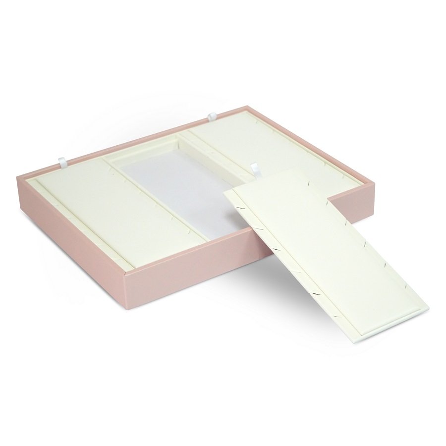 Bandeja Expositora para Gargantilhas Dunny Rosa - Vinil Branco