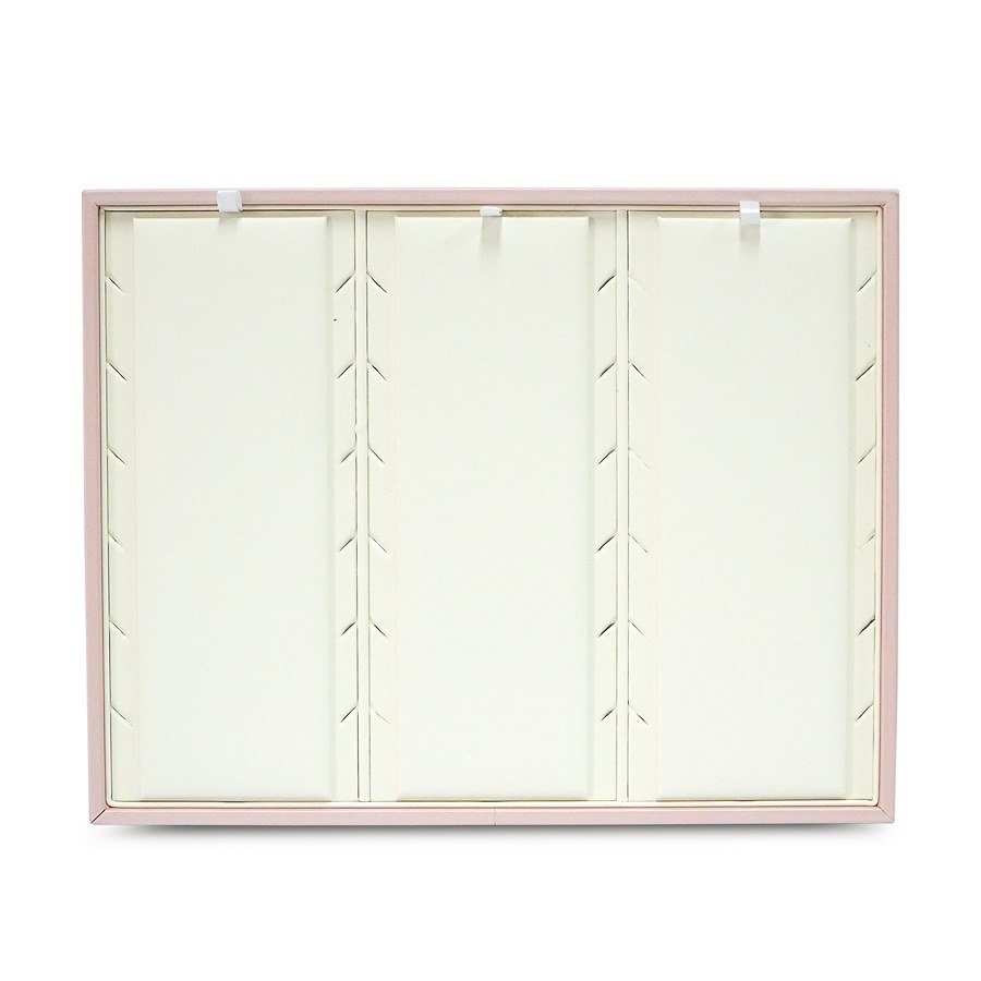 Bandeja Expositora para Gargantilhas Dunny Rosa - Vinil Branco