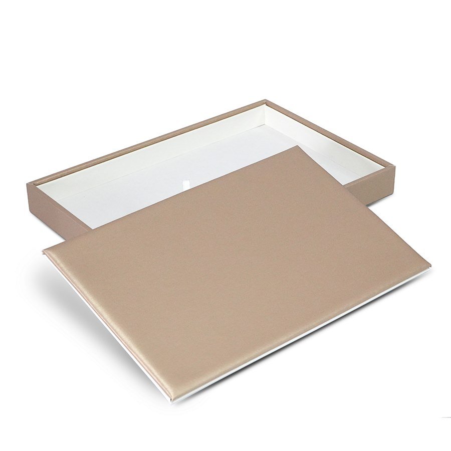 Bandeja Lisa com placa para Atendimento Vinil Dourado - Vinil Branco