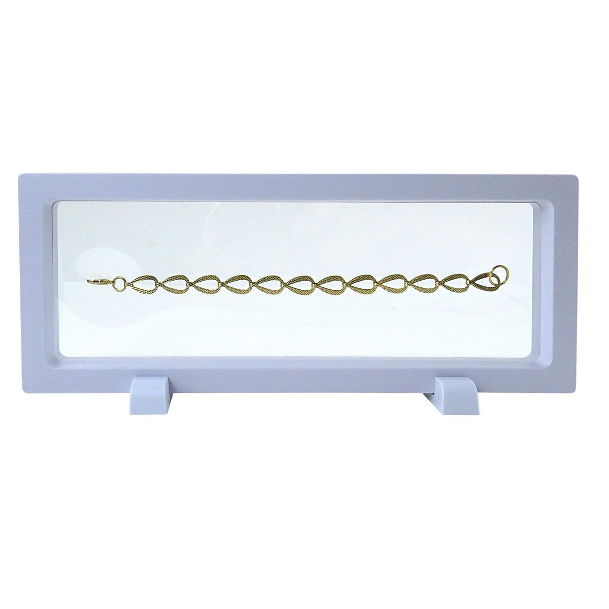 Expositor Flutuante para Joias - 9x23 cm. Branco