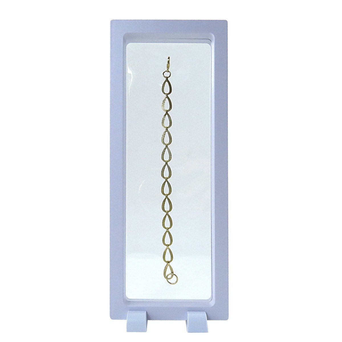 Expositor Flutuante para Joias - 9x23 cm. Branco