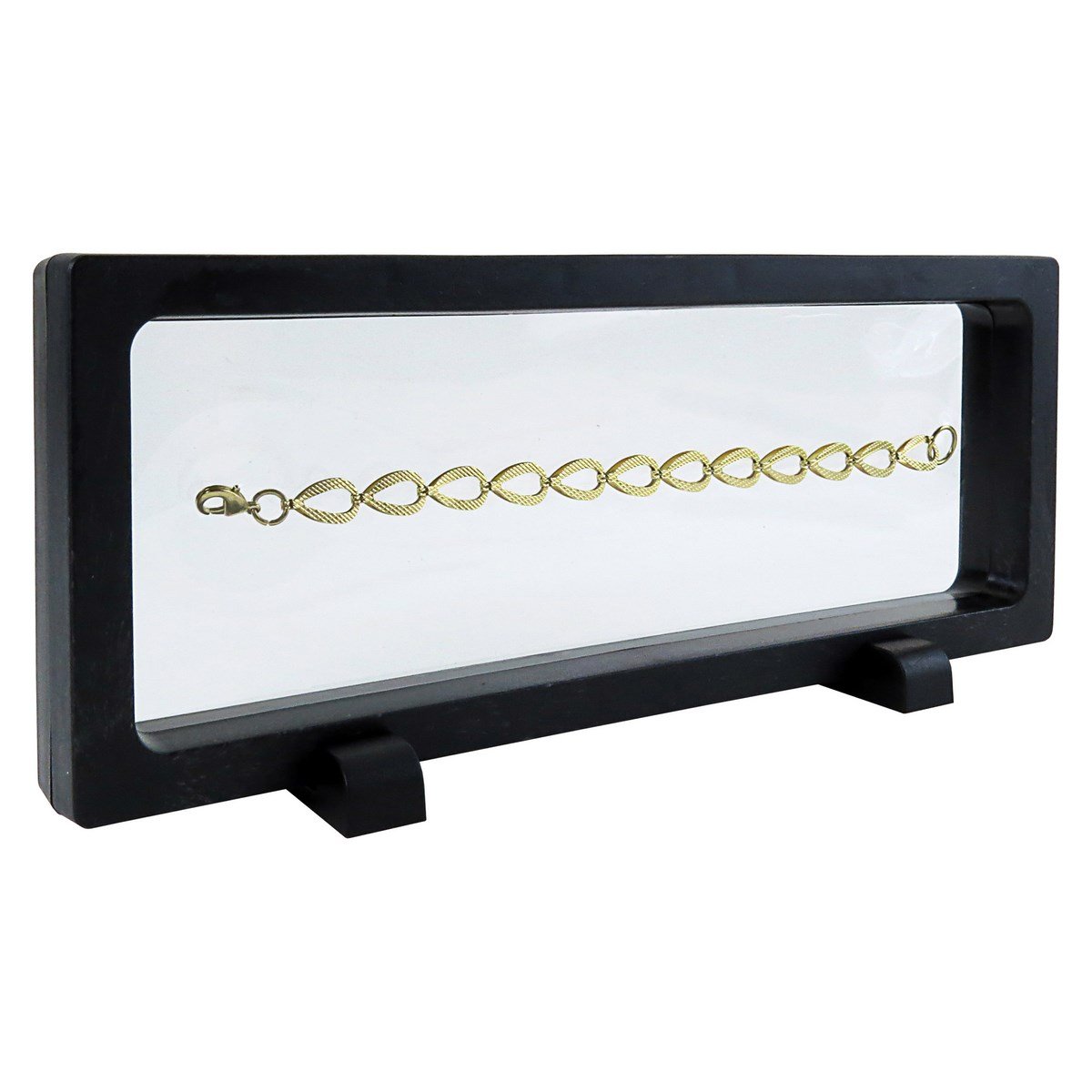 Expositor Flutuante para Joias - 9x23 cm. Preto