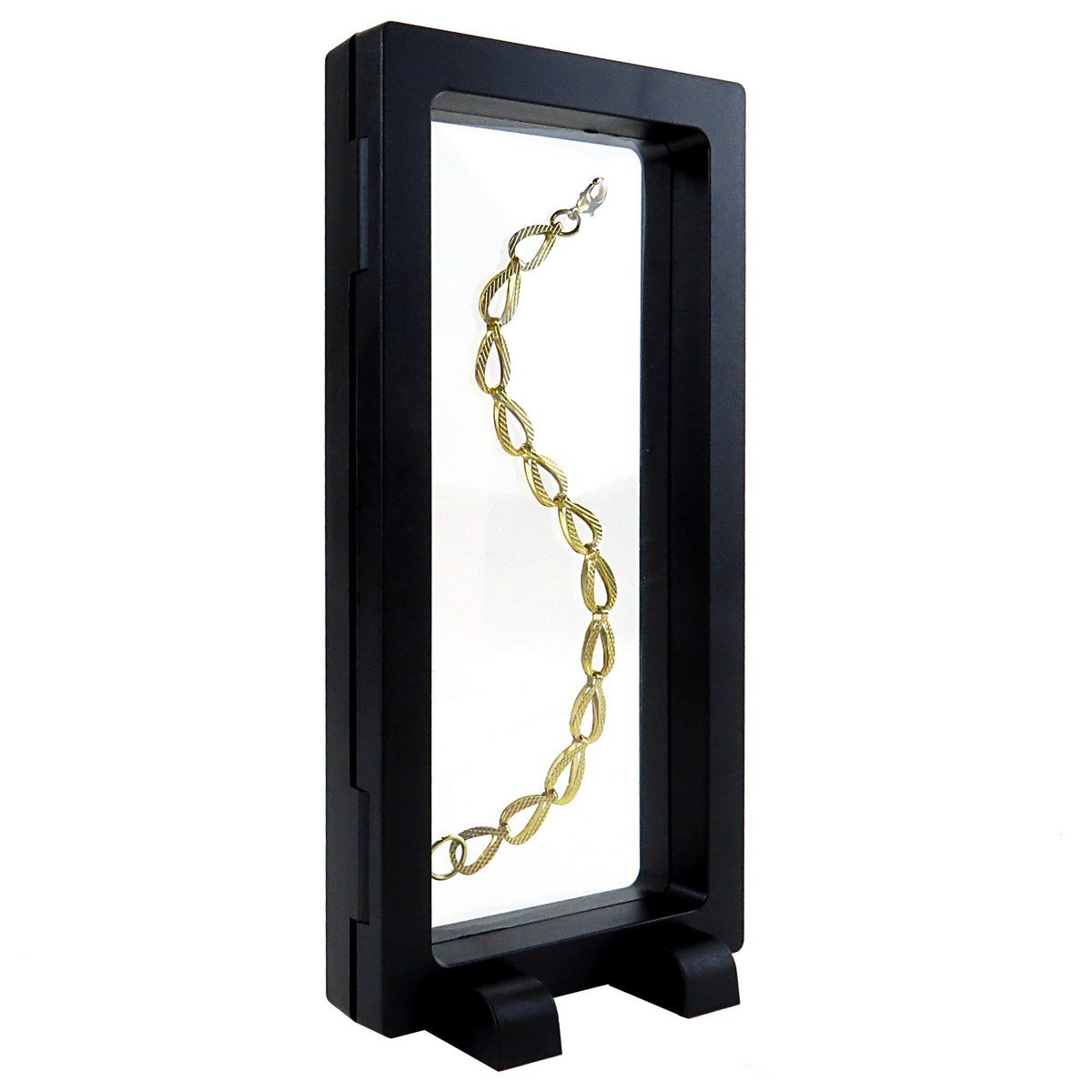 Expositor Flutuante para Joias - 9x18 cm. Preto