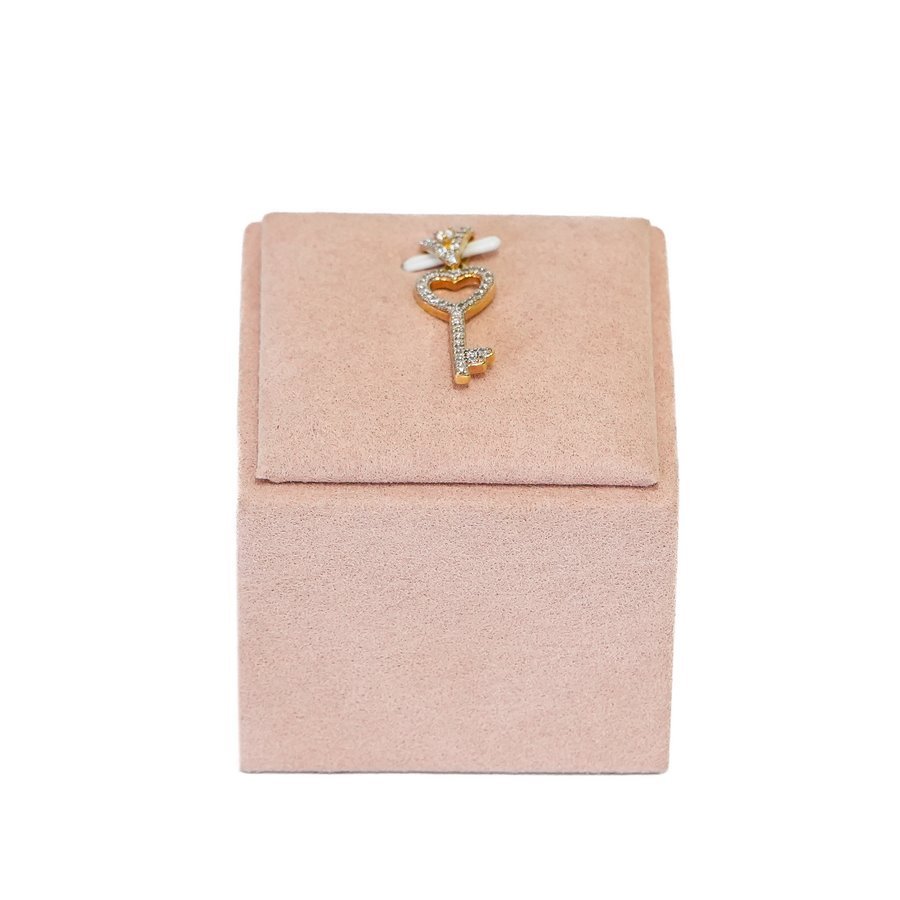 Expositor Deluxe para Pingente M Camurça Rosa