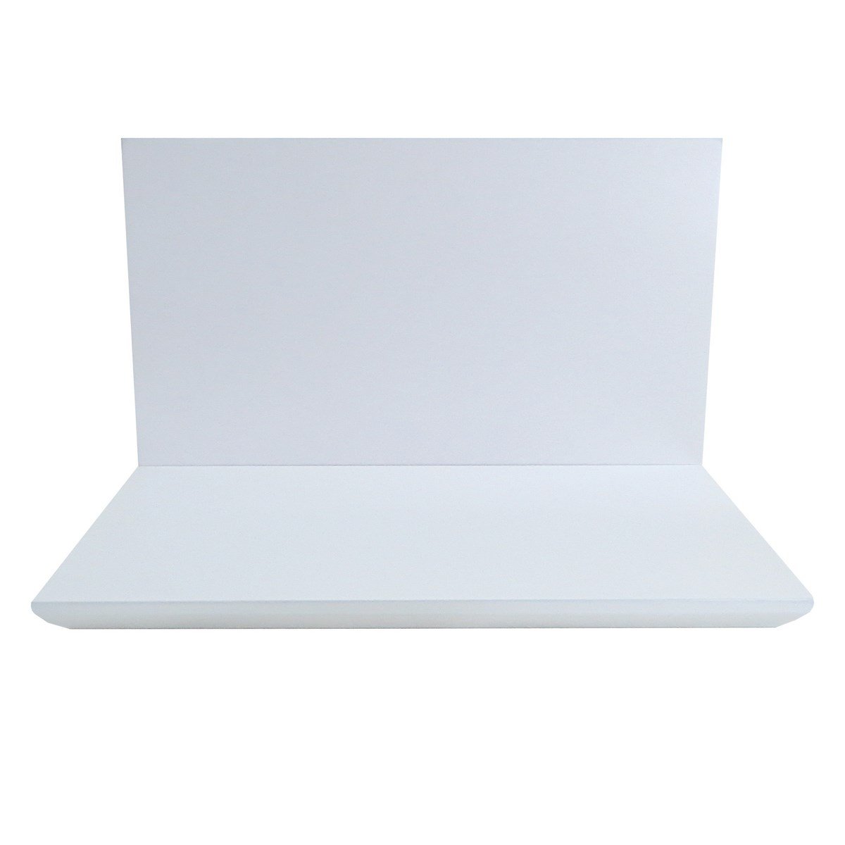 Base Expositora com Fundo para Vitrine de Joias - 32x20x20cm Branco