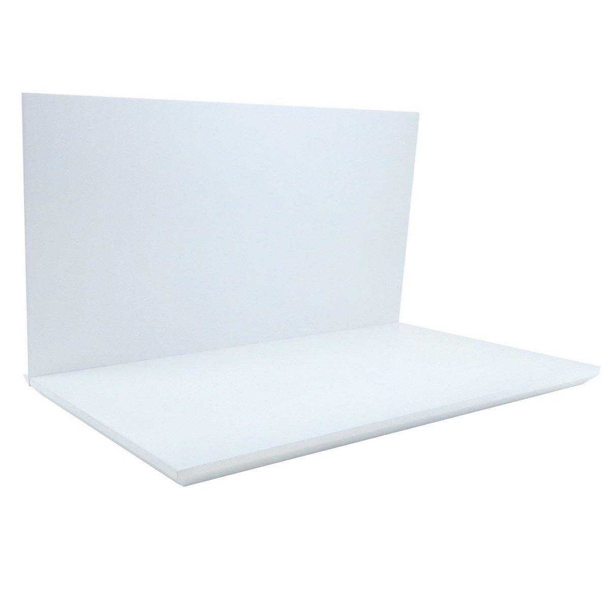 Base Expositora com Fundo para Vitrine de Joias - 45x24x2cm Branco