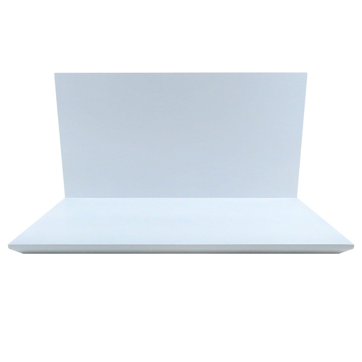 Base Expositora com Fundo para Vitrine de Joias - 45x24x2cm Branco