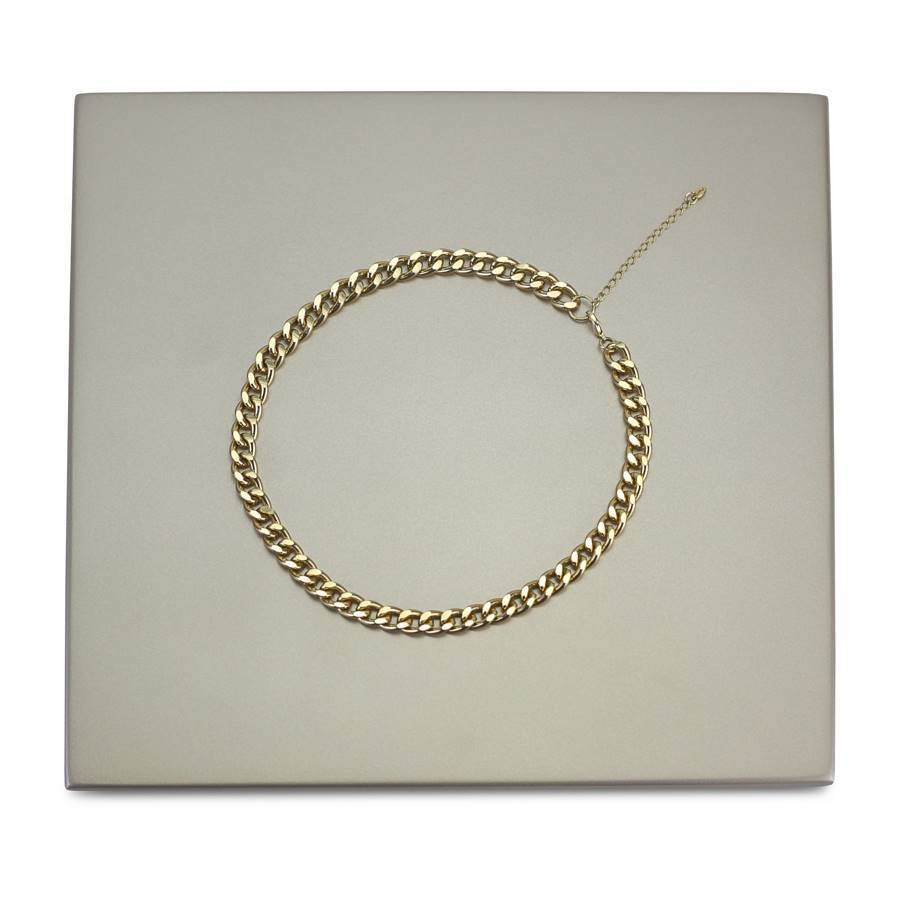 Base Expositora para Vitrine de Joias - 25x25x2 cm. Champagne