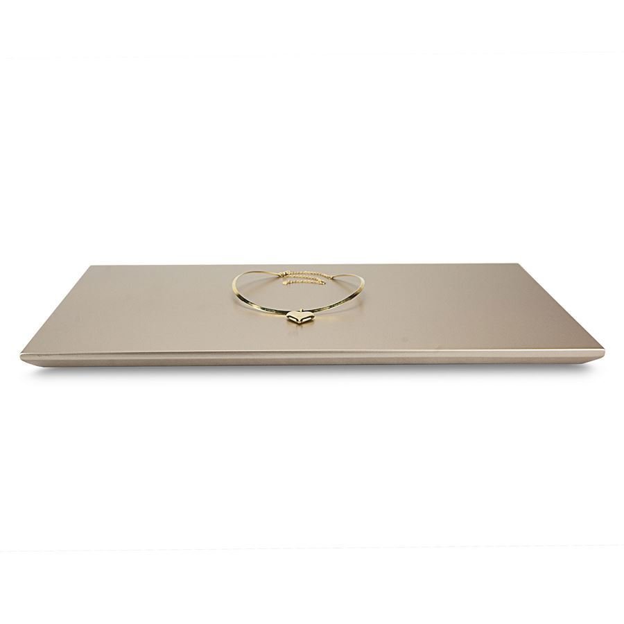 Base Expositora para Vitrine de Joias - 45x24x2 cm. Champagne