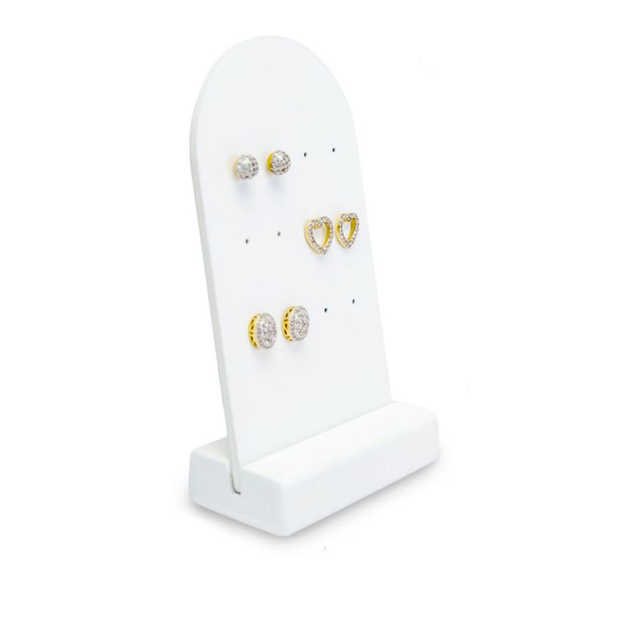 Expositor Amadeirado Brinco Multiplo P 12,5x7x3,5 cm Branco