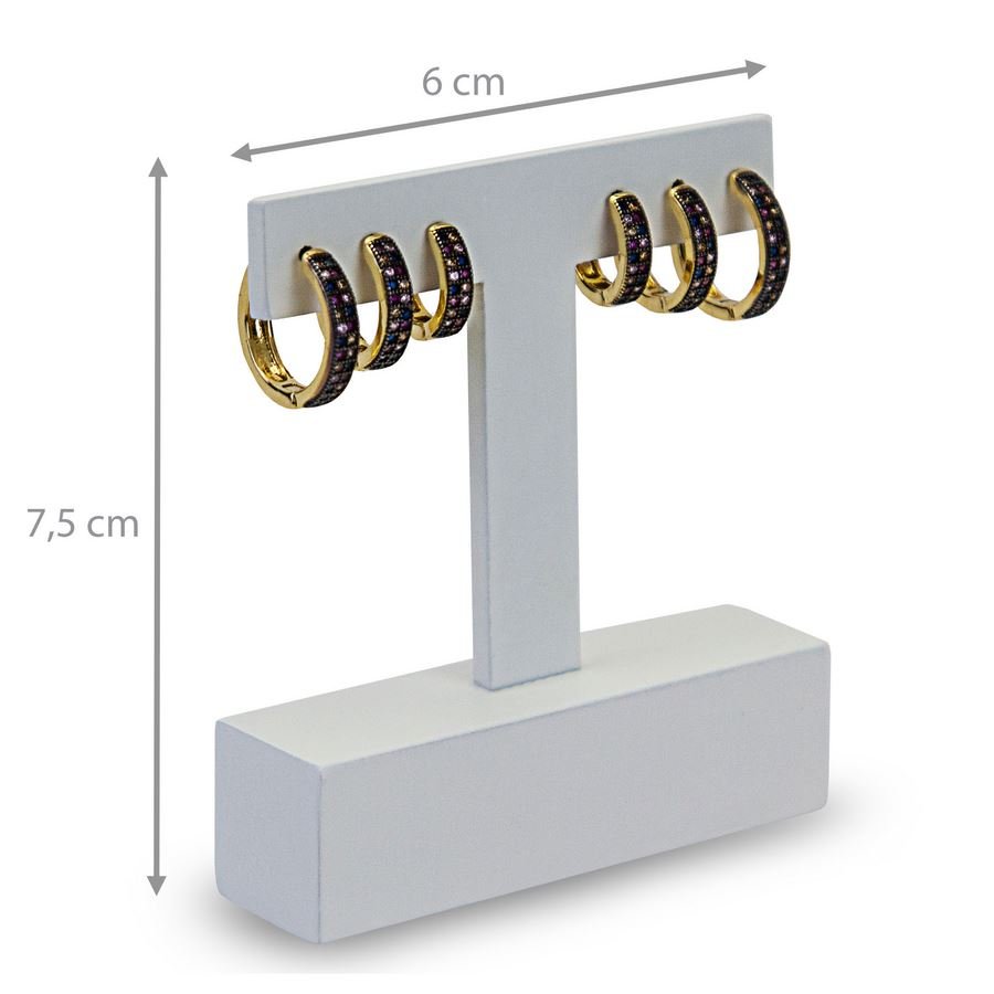 Expositor para Brincos - 6x7,5 cm. Branco