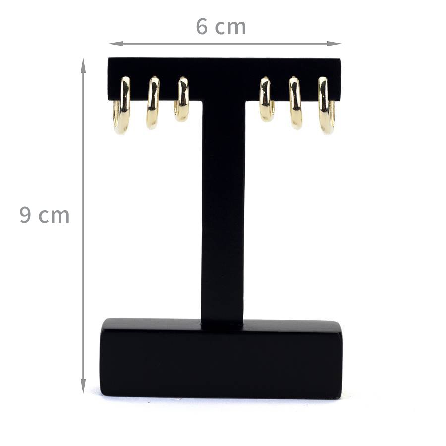 Expositor para Brincos - 6x9 cm. Preto