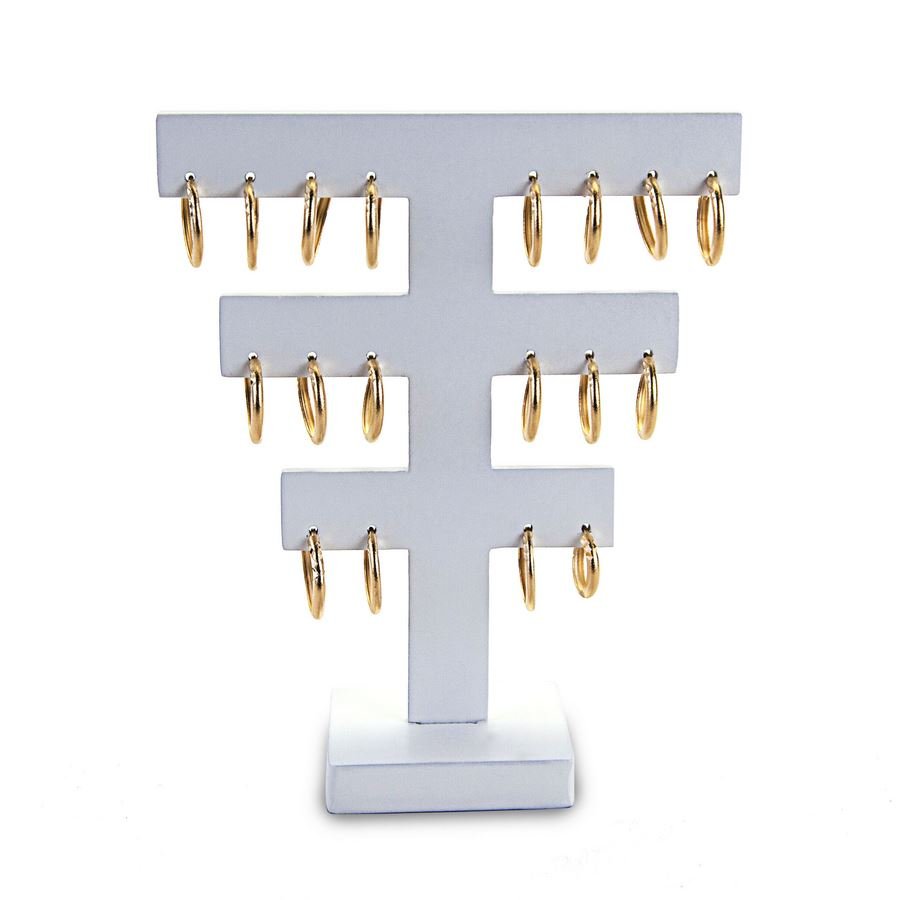 Expositor Grande para Brincos - 10,5x4x12 cm. Branco