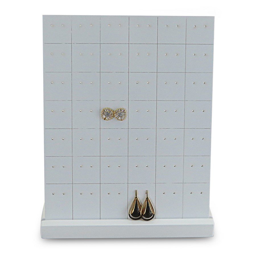 Expositor para Pares de Brincos - 7x19,5x23 cm. Branco