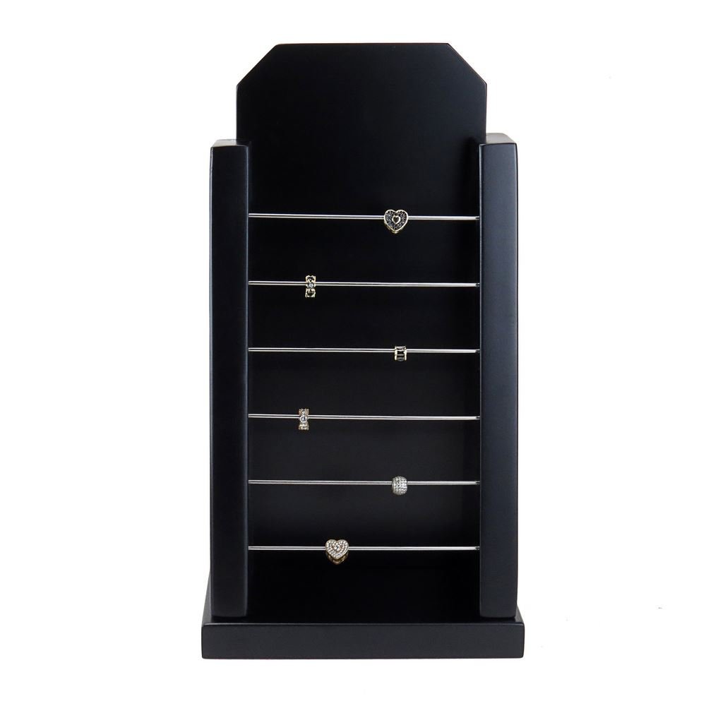 Expositor Pequeno para Pingentes - 9x15x28,5 cm. Preto