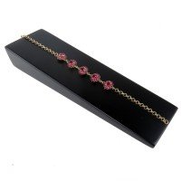 Expositor Inclinado para Pulseira - 20x5x3 cm. Preto