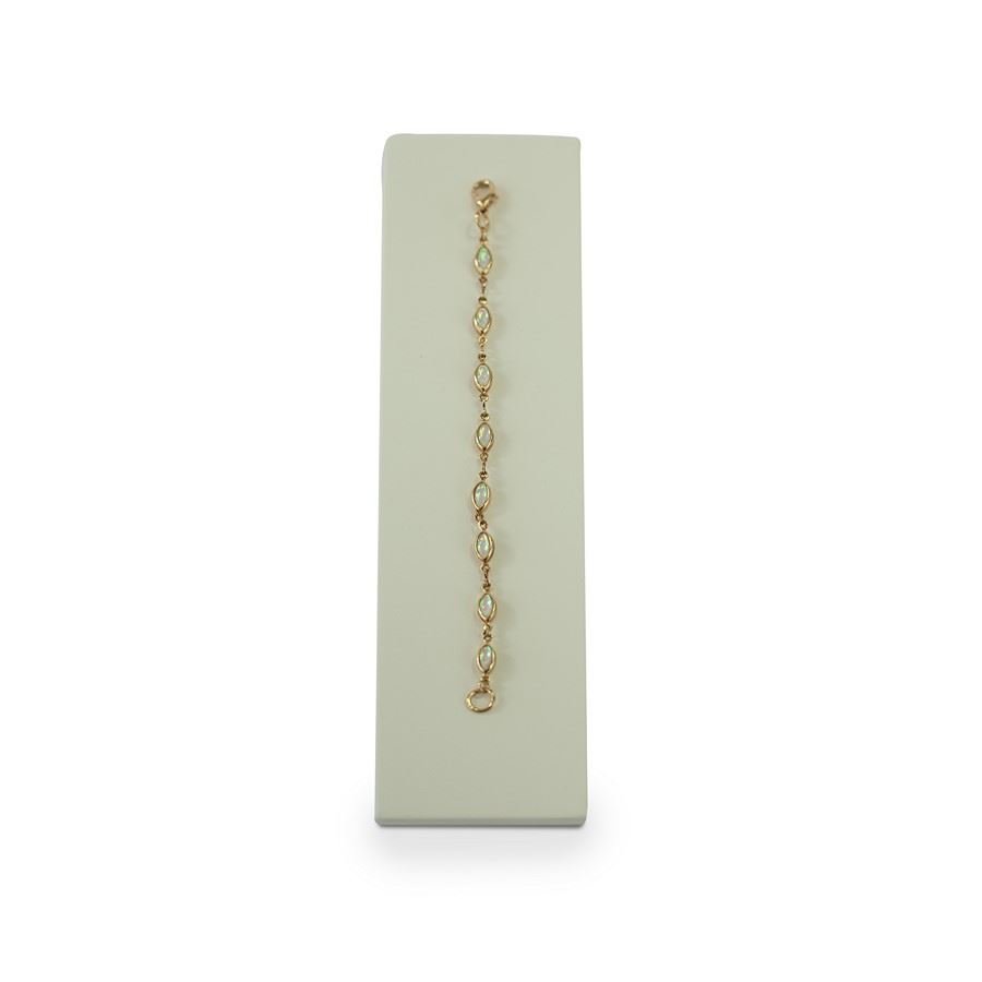 Expositor Amadeirado Pulseira P Branco