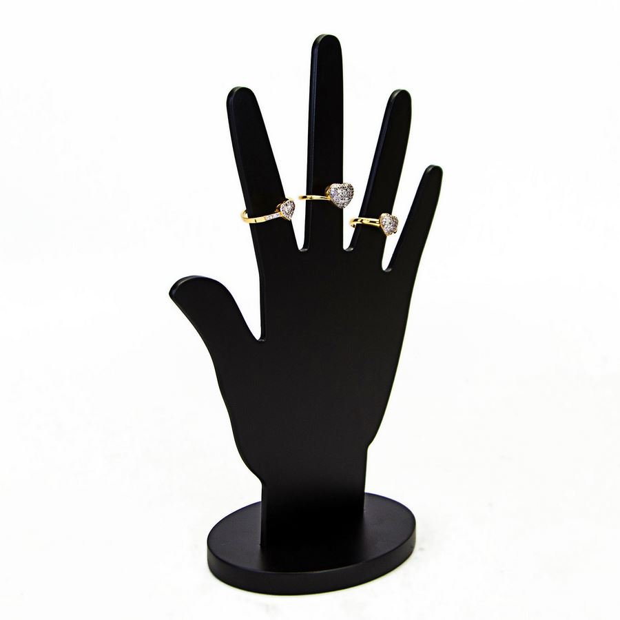 Mão Expositora para Joias - 14,5x4x21,5 cm. Preto