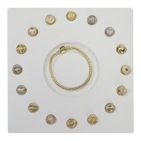 Expositor para Berloqueira e Pulseira - 17,5x17,5x2 cm. Branco