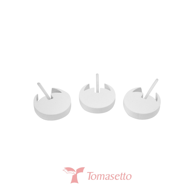 Expositor para Anel Redondo - 2,5x2,5x0,7 cm. Branco