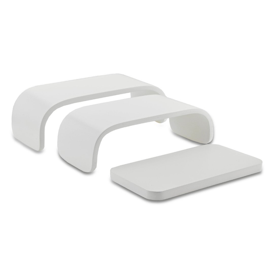 Expositor Amadeirado Trio Nexus Branco