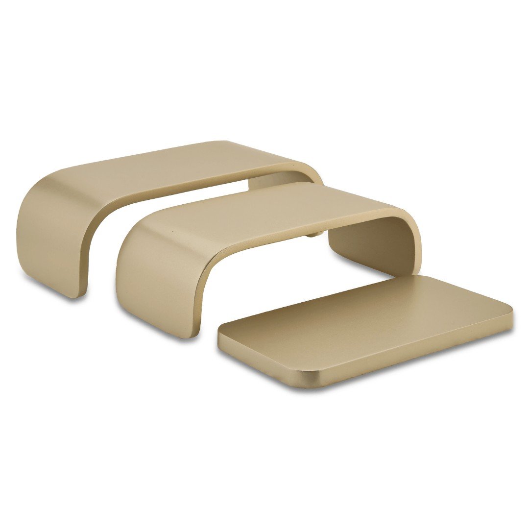 Expositor Amadeirado Trio Nexus Champagne