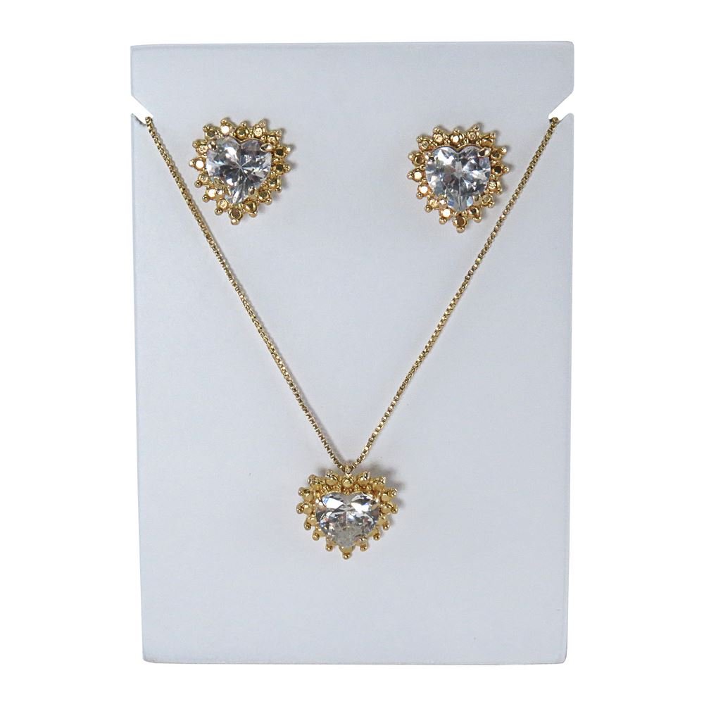 Expositor para Brincos e Gargantilhas - 7x10x5,2 cm. Branco