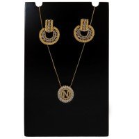 Expositor Grande para Brincos e Gargantilhas - 14,5x22 cm. Preto