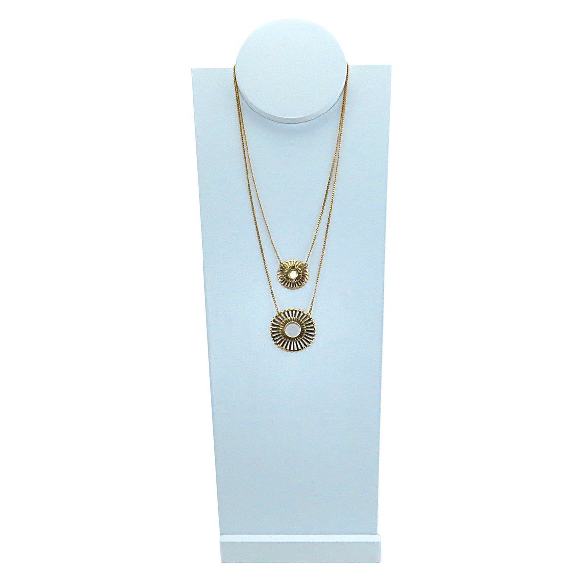 Busto Expositor Grande para Gargantilhas - 45 cm. Branco