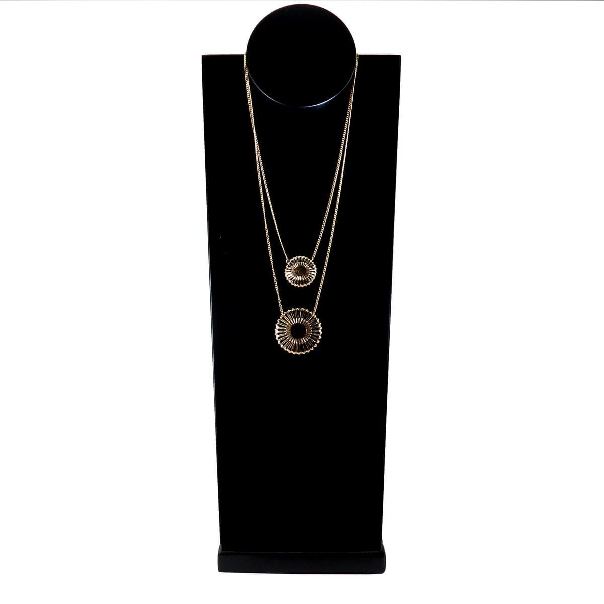 Busto Expositor Grande para Gargantilhas - 45 cm. Preto