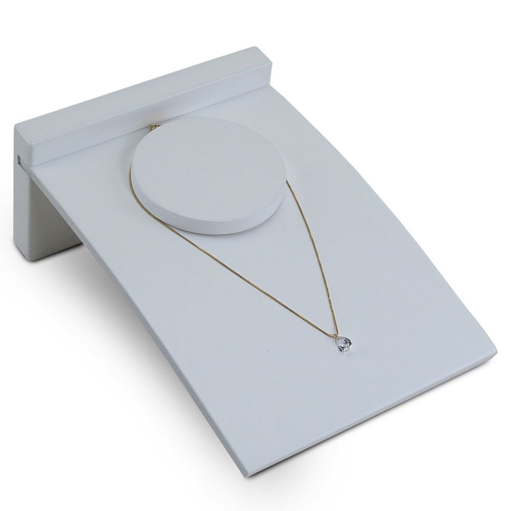 Busto Expositor Pequeno para Gargantilhas - 22,5 cm. Branco