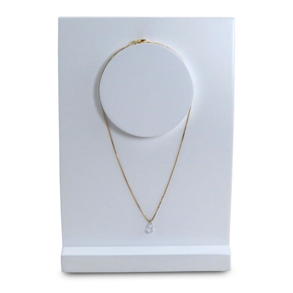 Busto Expositor Pequeno para Gargantilhas - 22,5 cm. Branco