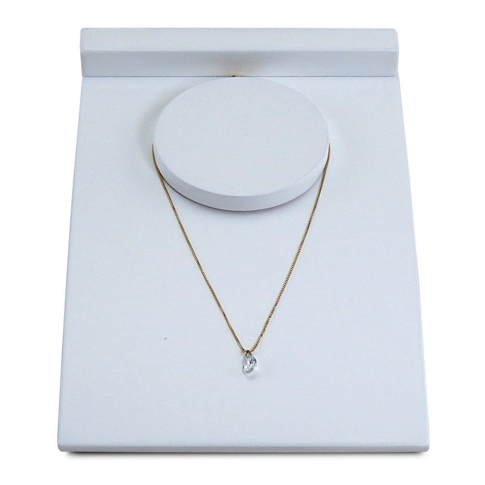 Busto Expositor Pequeno para Gargantilhas - 22,5 cm. Branco