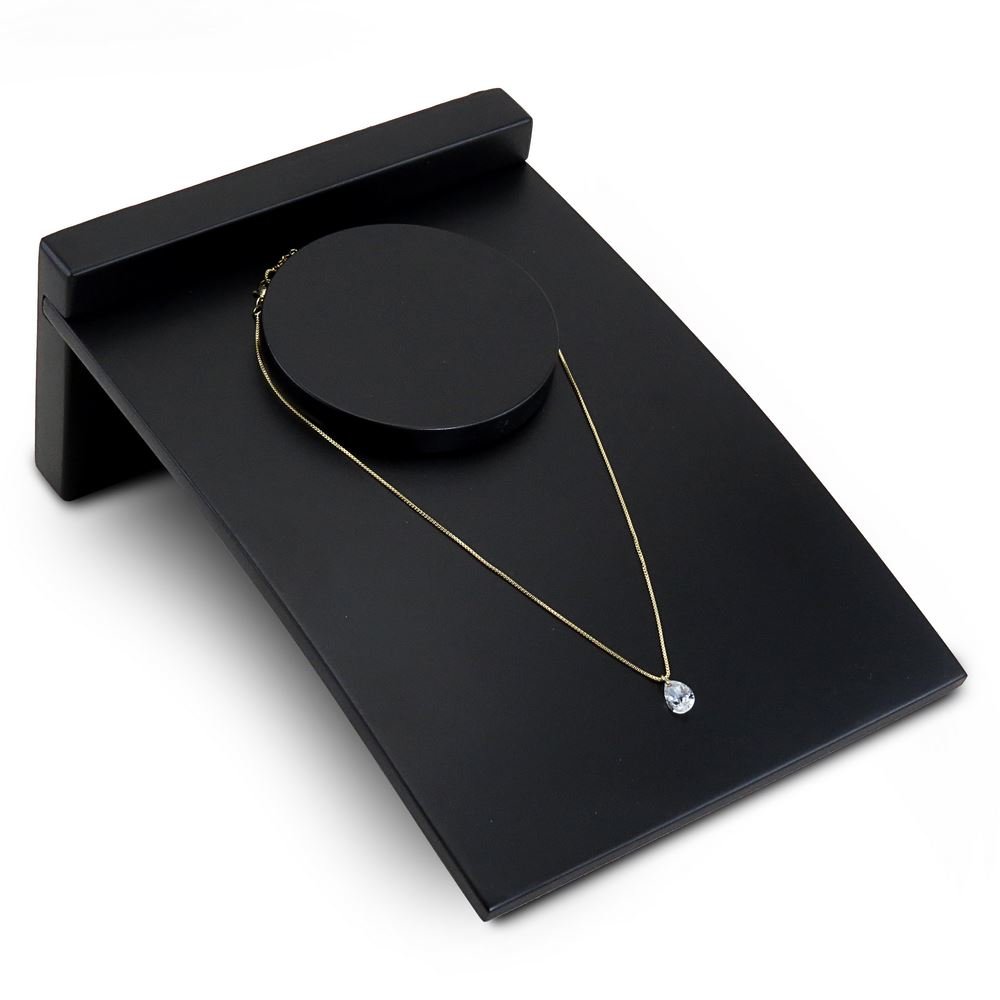 Busto Expositor Pequeno para Gargantilhas - 22,5 cm. Preto